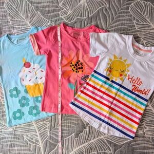 Bundle of 3 Simpexpe 100% Cotton Girl New T-shirts
